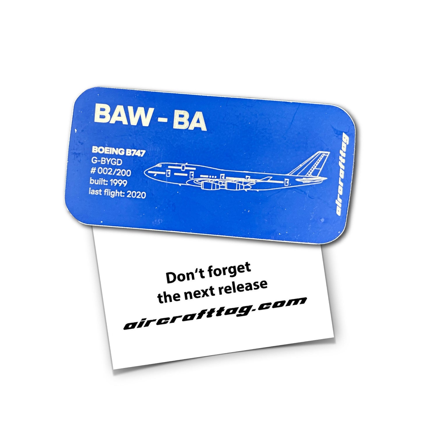 Magnet - Boeing 747 - British Airways - G-BYGD