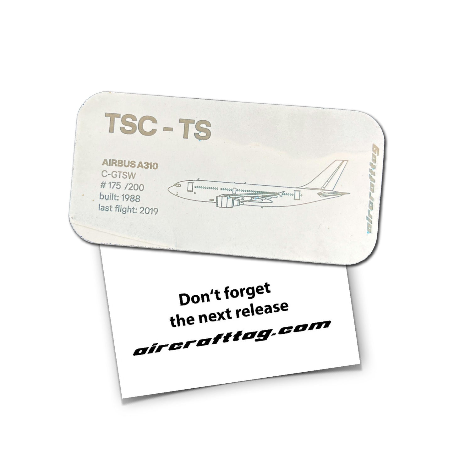 Magnet Airbus A310 - Air Transat - C-GTSW