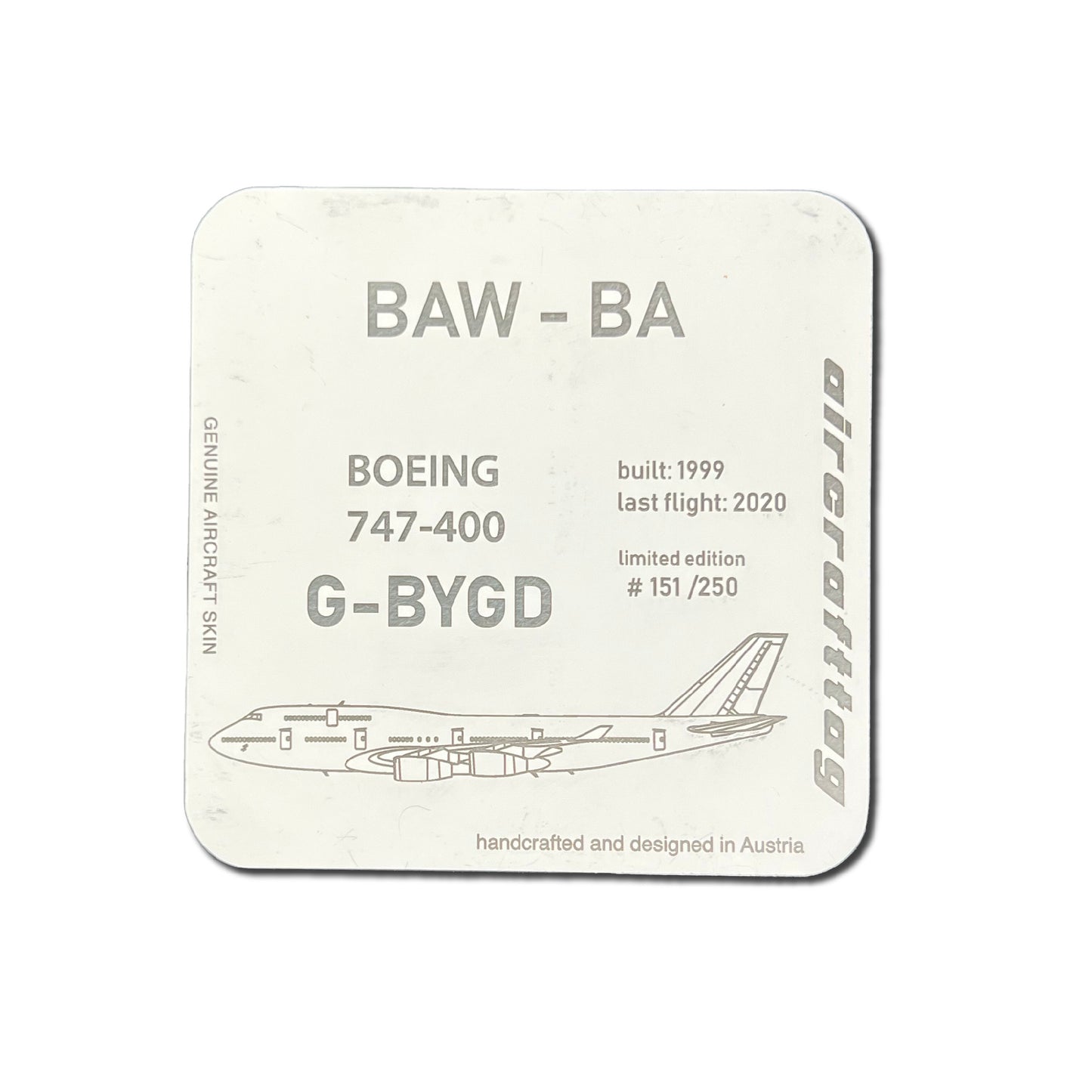 Coaster Boeing 747 - British Airways - G-BYGD
