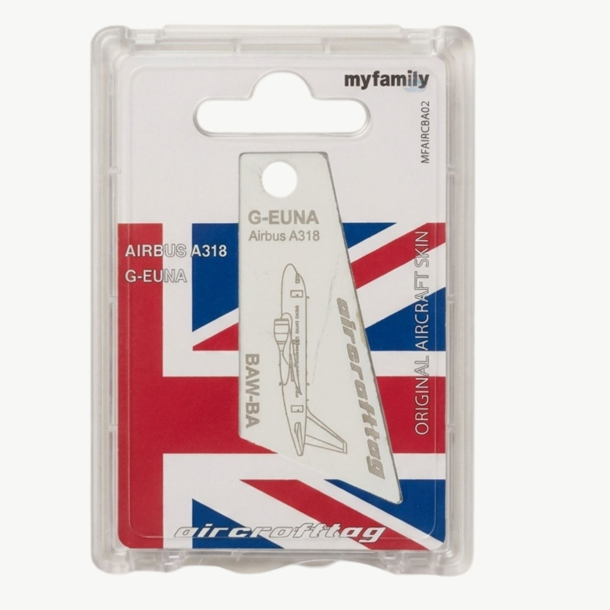 Aircrafttag Mini - British Airways - Airbus A318 - G-EUNA