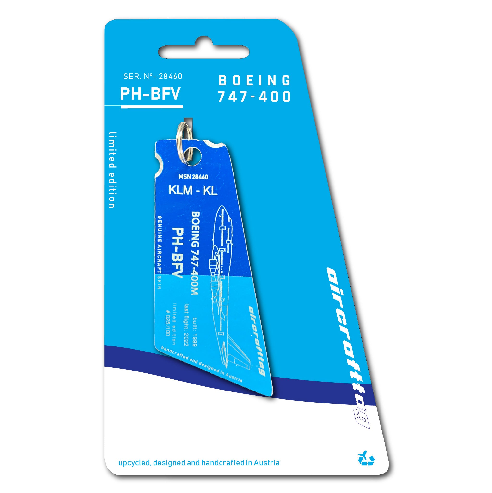 Boeing 747 - KLM - PH-BFV- „HISTORY COLLECTION“ – Aircrafttag