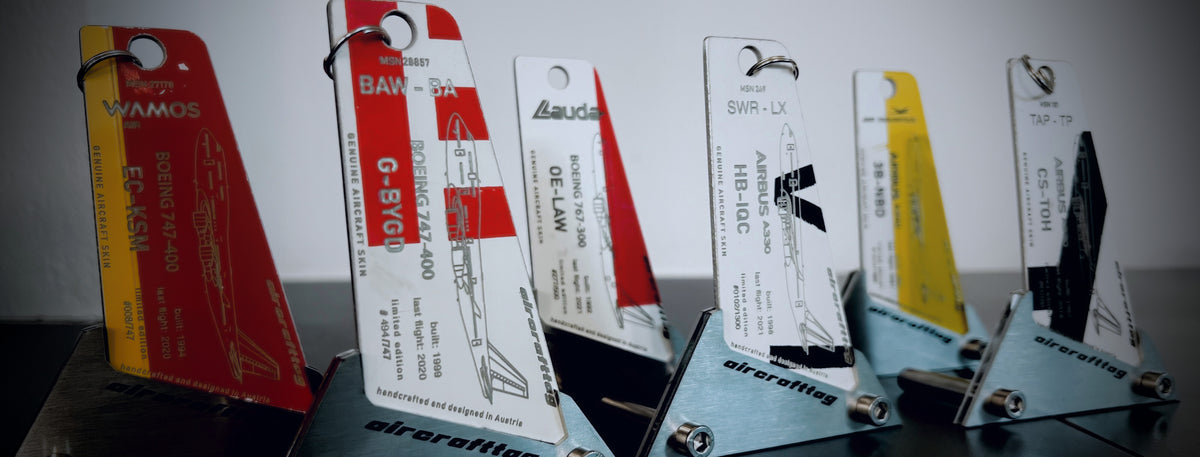 Lockheed Jet Tag Aircrafttag - original aircraft skin