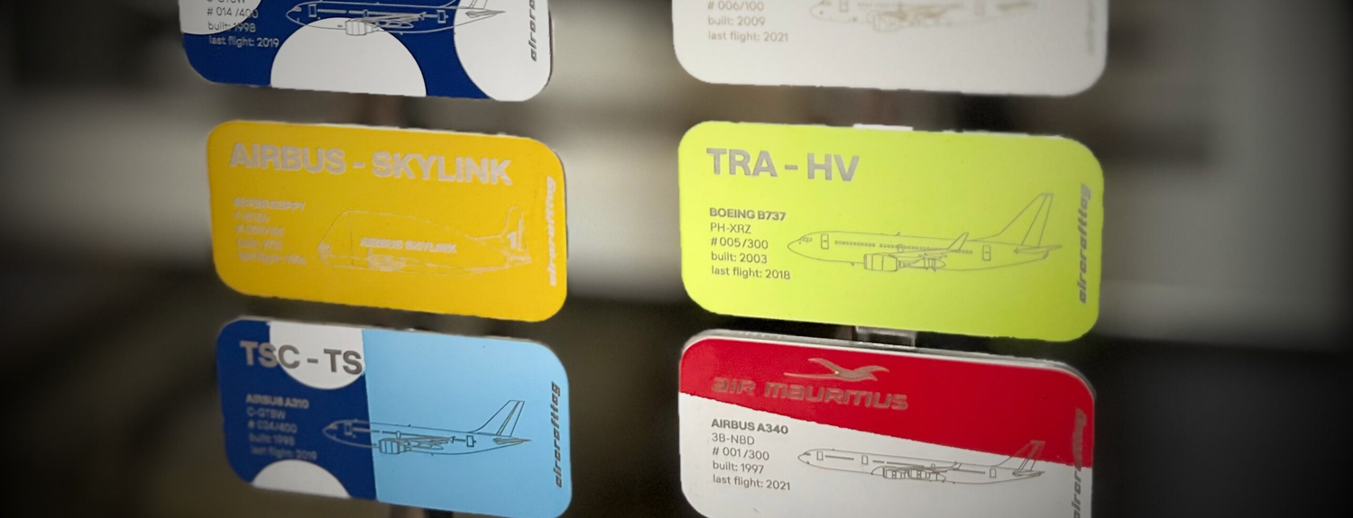 Aircrafttag - original aircraft skin Aircrafttag - original aircraft skin