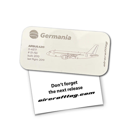Magnet Airbus A319 - Germania - D-ASTF
