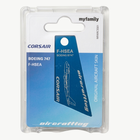 Aircrafttag Mini - Corsair - Boeing B747 - F-HSEA