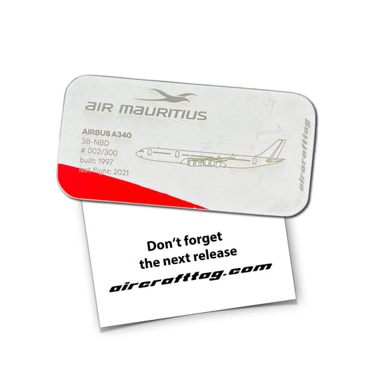 Magnet - Airbus A340 - Air Mauritius - 3B-NBD
