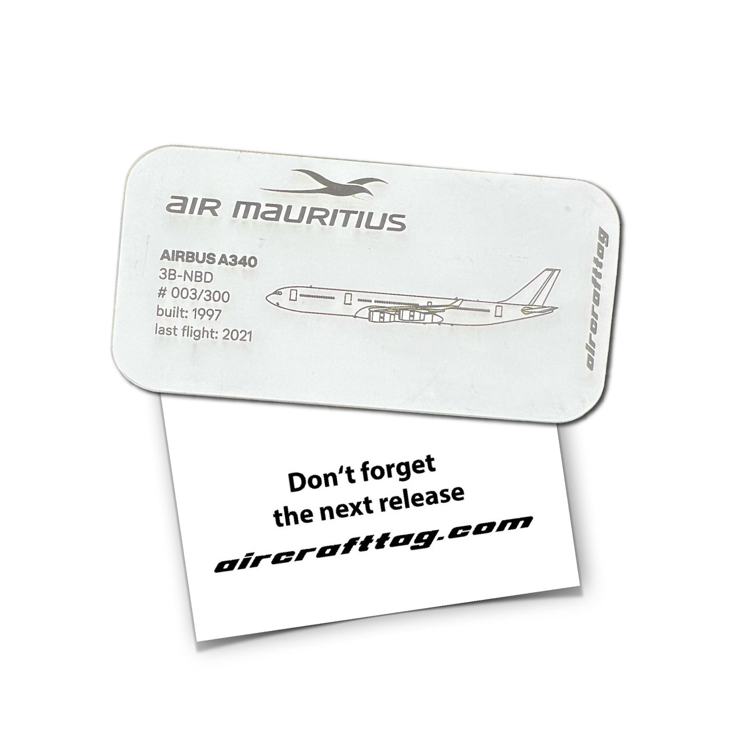 Magnet - Airbus A340 - Air Mauritius - 3B-NBD