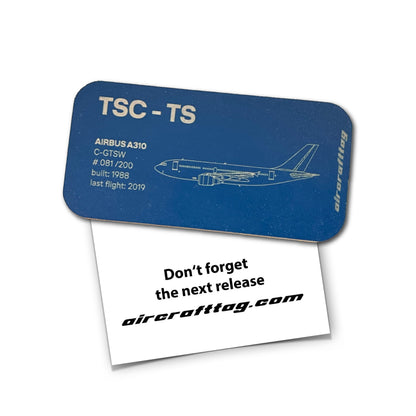 Magnet Airbus A310 - Air Transat - C-GTSW