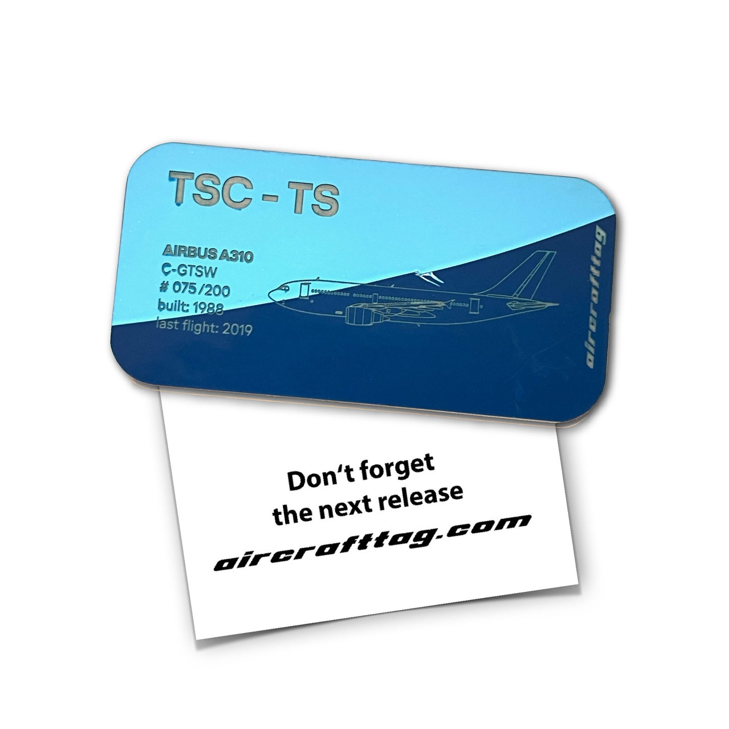 Magnet Airbus A310 - Air Transat - C-GTSW