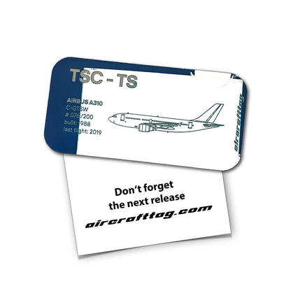 Magnet Airbus A310 - Air Transat - C-GTSW