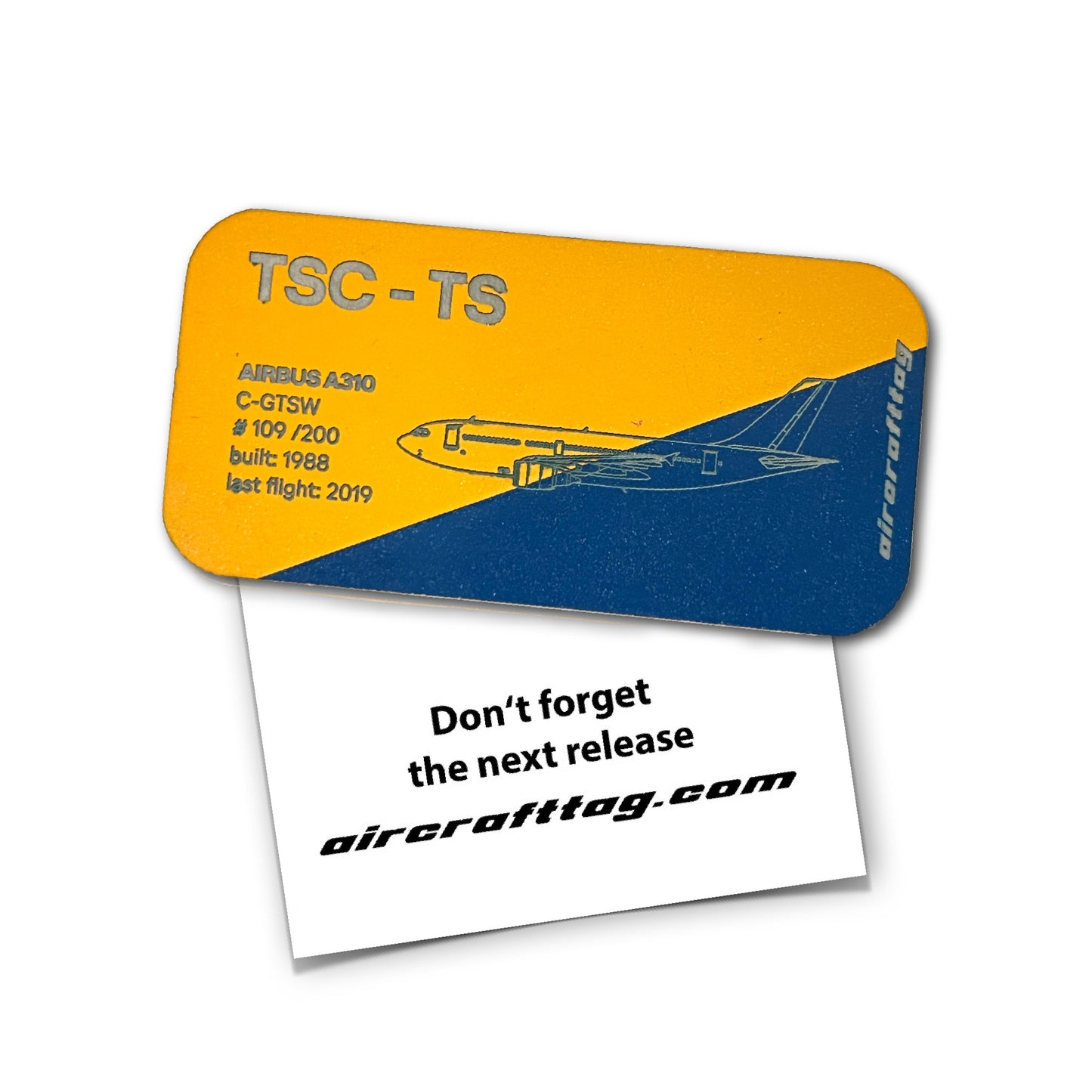 Magnet Airbus A310 - Air Transat - C-GTSW