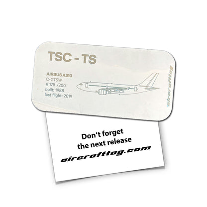 Magnet Airbus A310 - Air Transat - C-GTSW