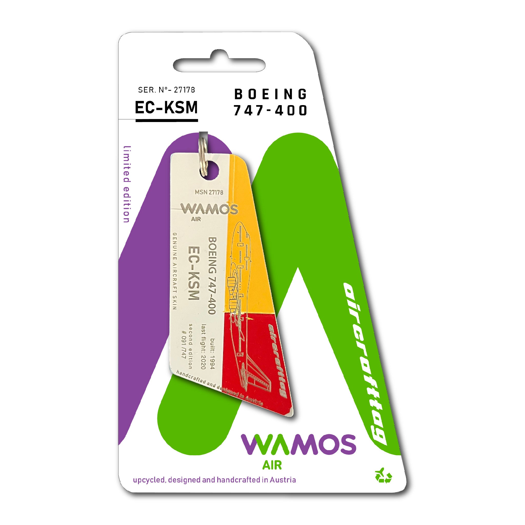 Boeing 747 Wamos Air EC-KSM aircrafttag – Aircrafttag