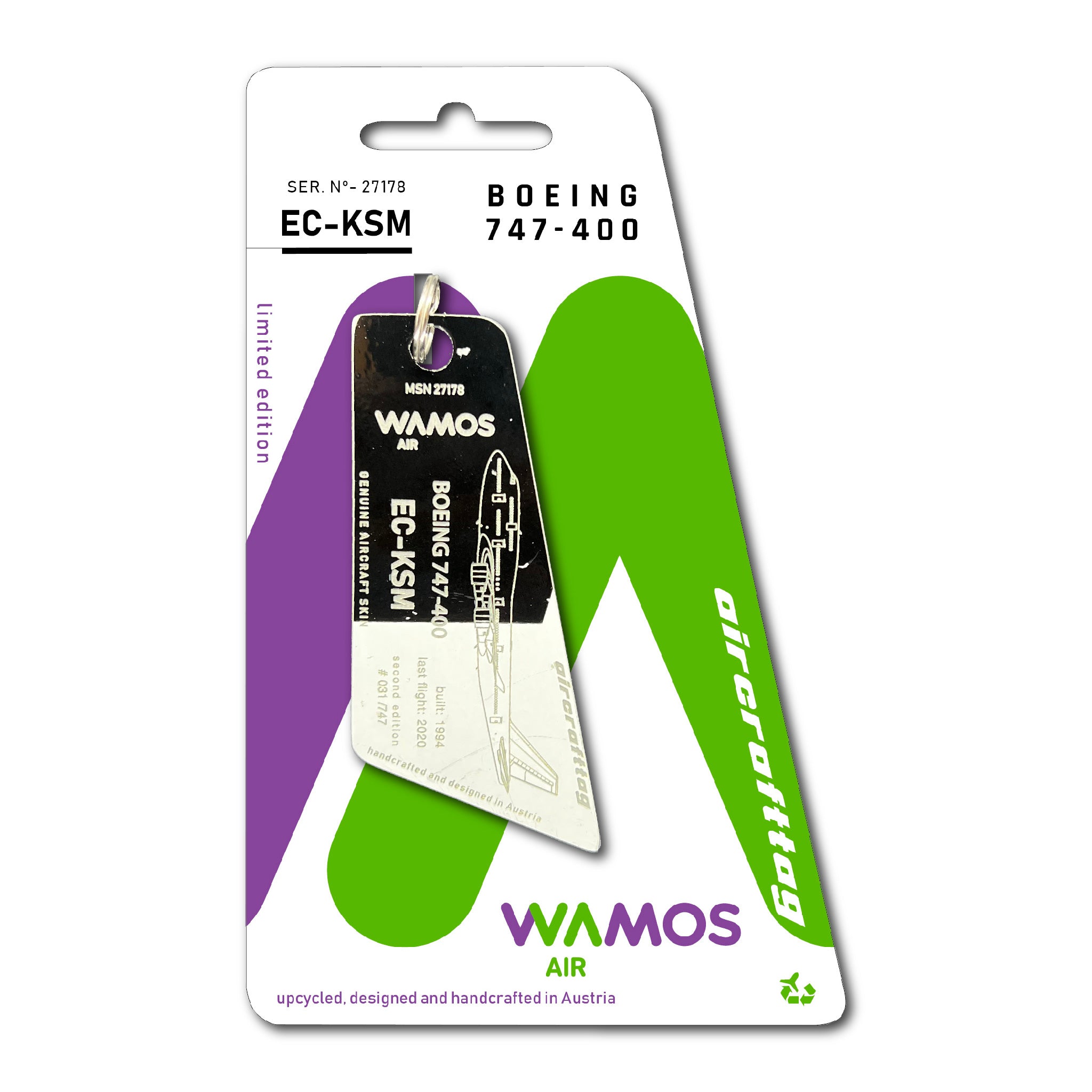 Boeing 747 Wamos Air EC-KSM aircrafttag – Aircrafttag