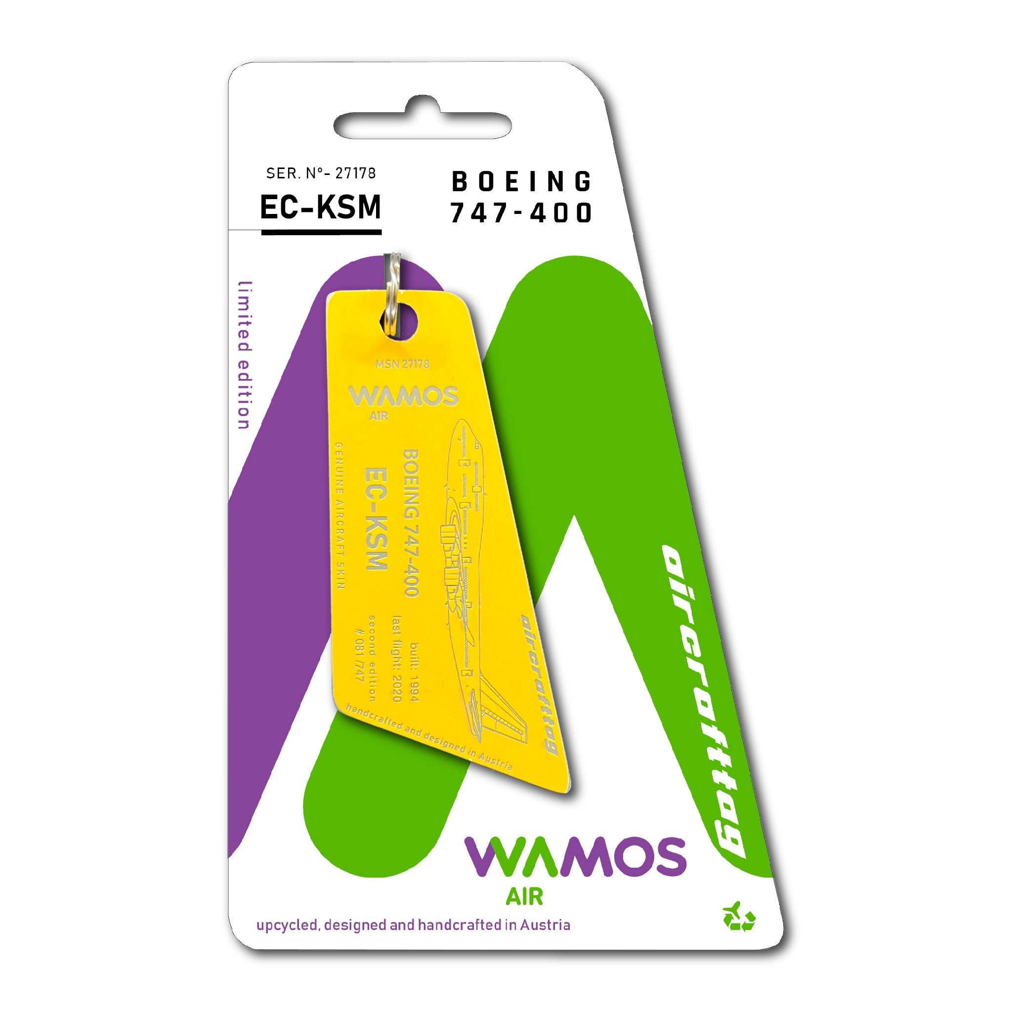 Boeing 747 Wamos Air EC-KSM aircrafttag – Aircrafttag