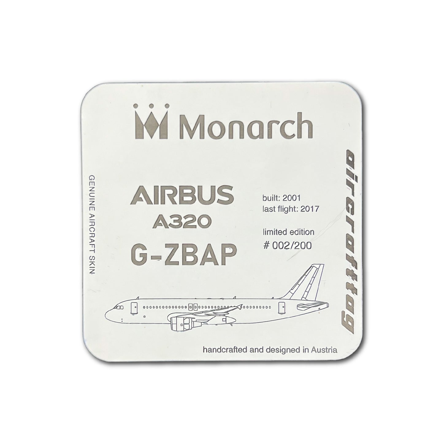 Coaster Airbus A320 - Monarch - G-ZBAP