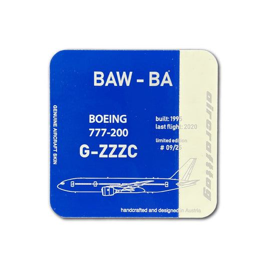 Coaster Boeing 777-200 - British Airways - G-ZZZC - blue/white