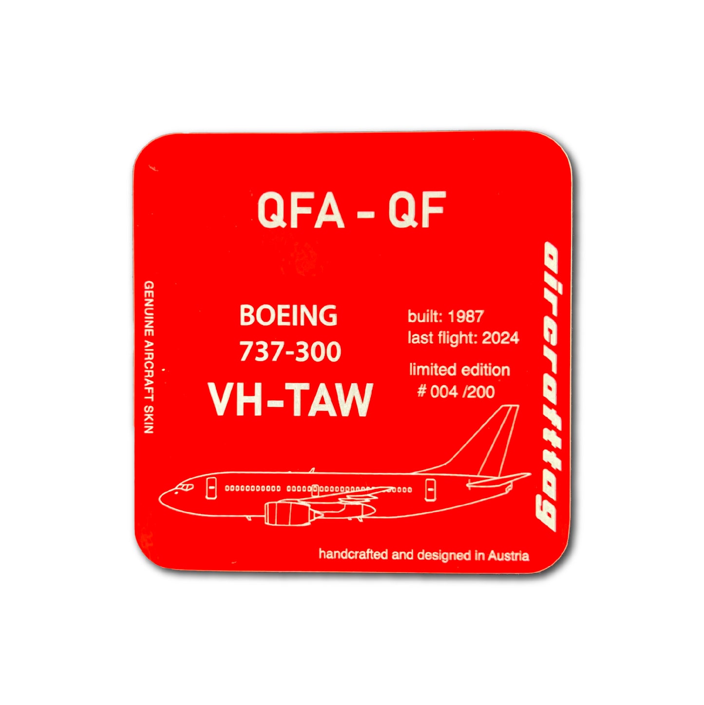Coaster - Boeing 737-300 - Qantas - VH-TAW "History Collection"