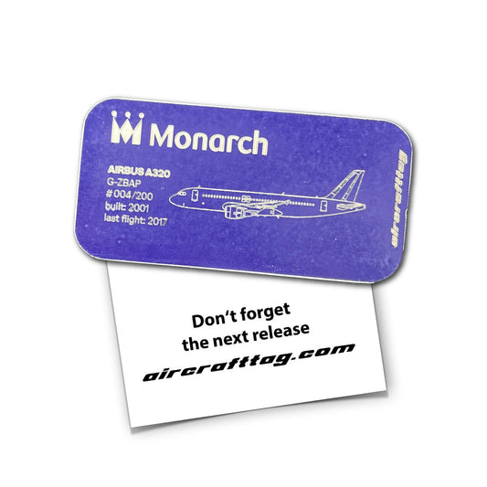 Magnet Airbus A320 - Monarch - G-ZBAP