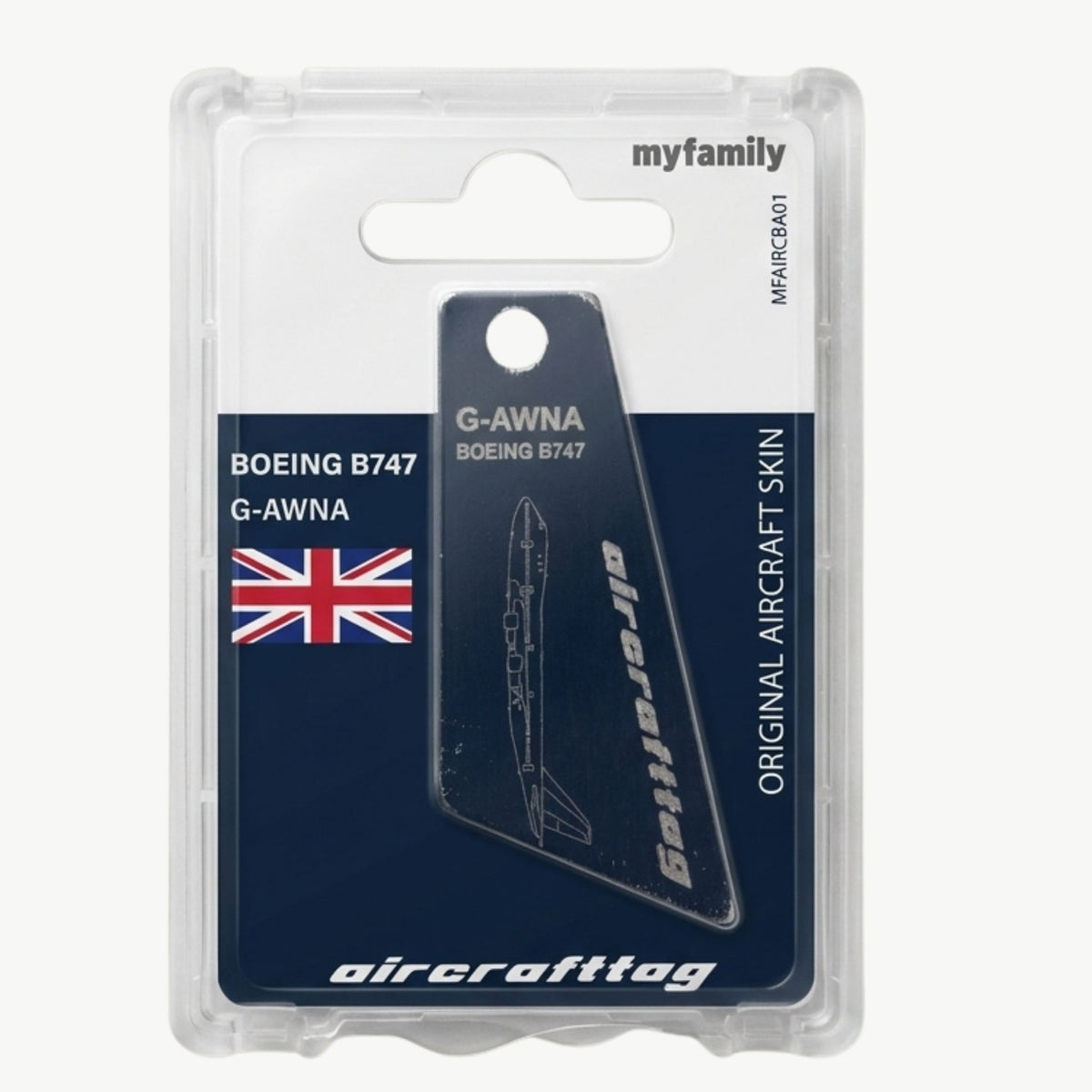 Aircrafttag Mini - BOAC - B747-100 - G-AWNA