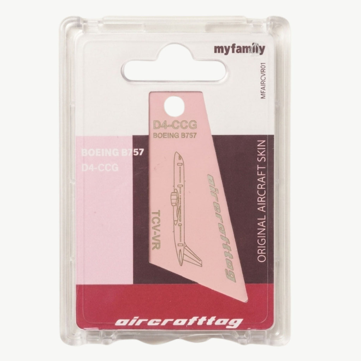 Aircrafttag Mini - Cabo Verde Airlines - B757 - D4-CCG