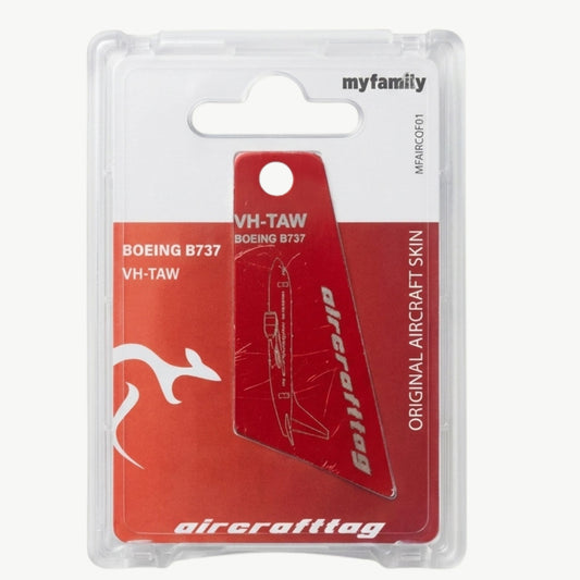 Aircrafttag Mini - Qantas - B737-300 - VH-TAW
