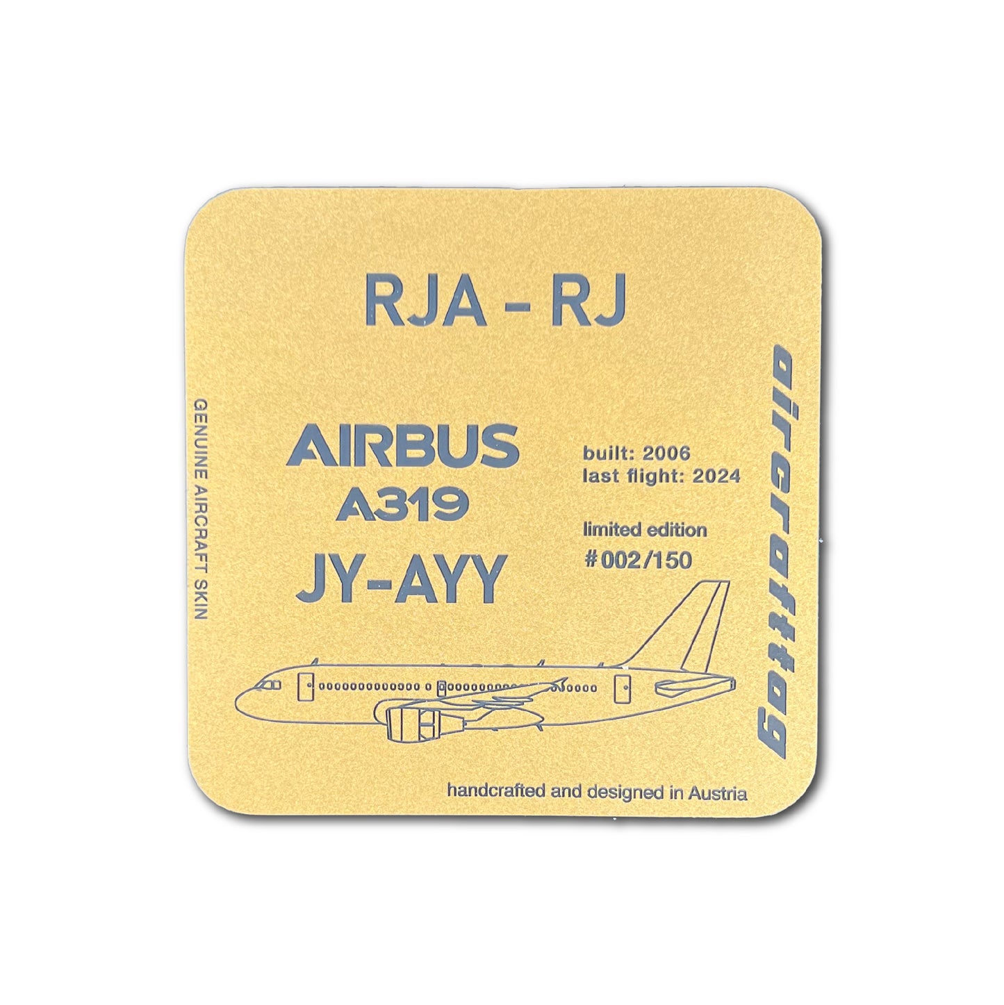 Coaster JY-AYY - Airbus A319 - Royal Jordanian