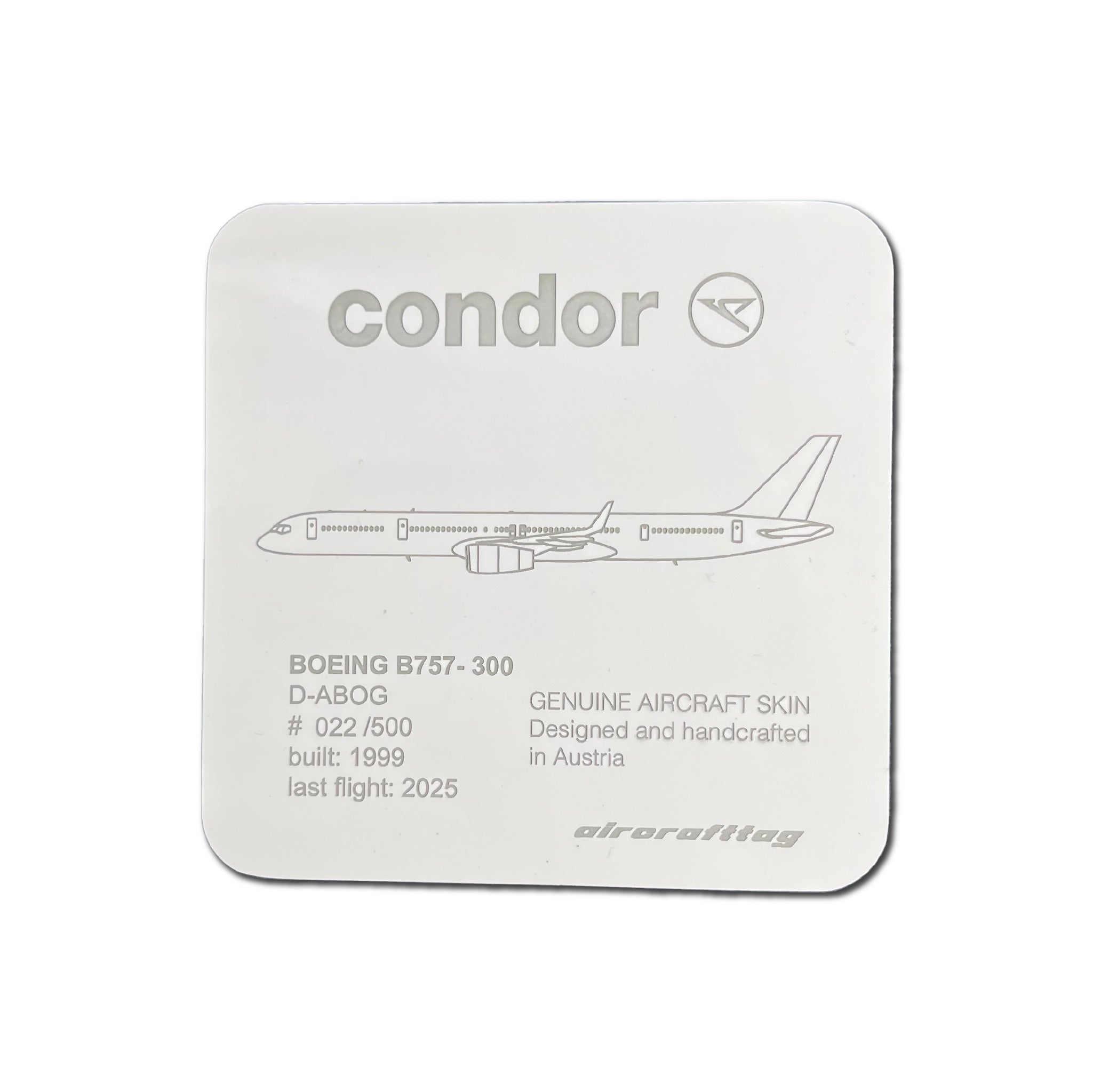 Coaster Boeing B757 - Condor - D-ABOG – Aircrafttag