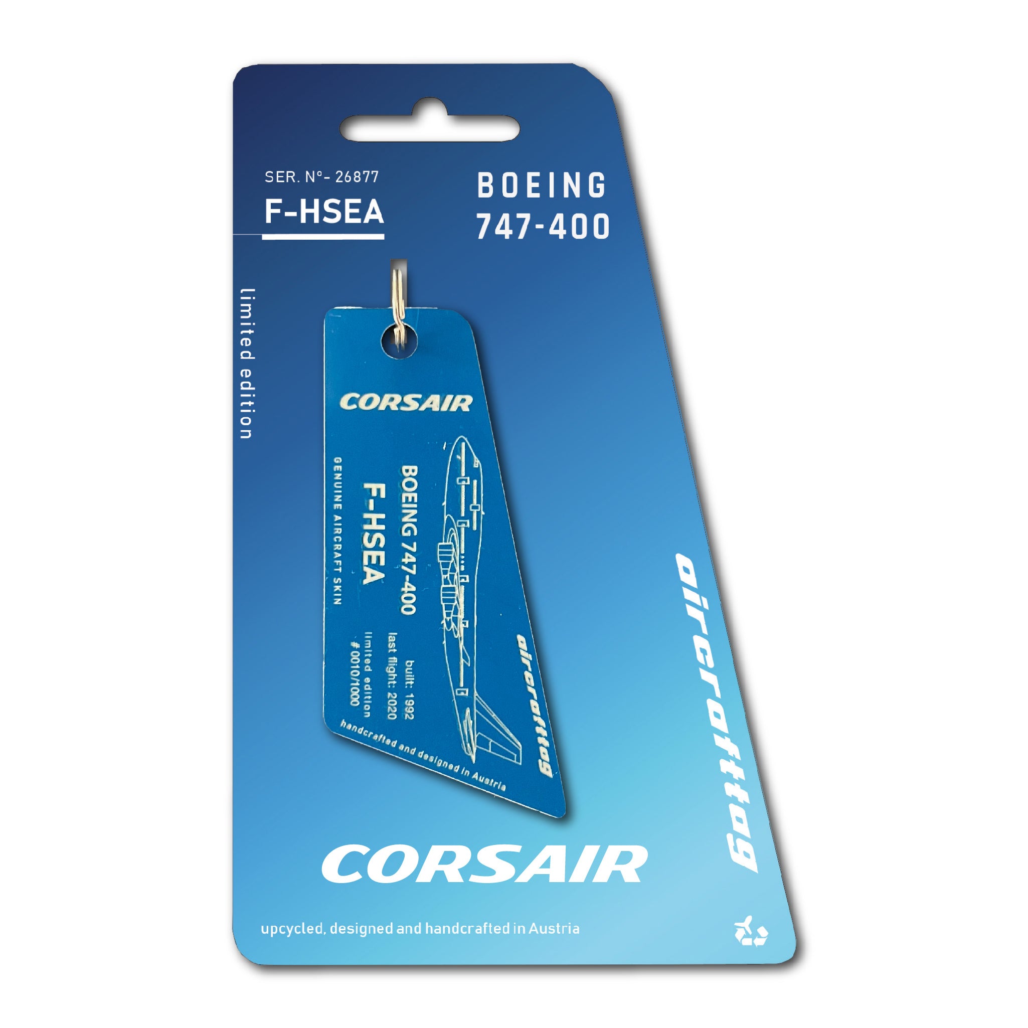 Boeing 747-400 - Corsair - F-HSEA – Aircrafttag
