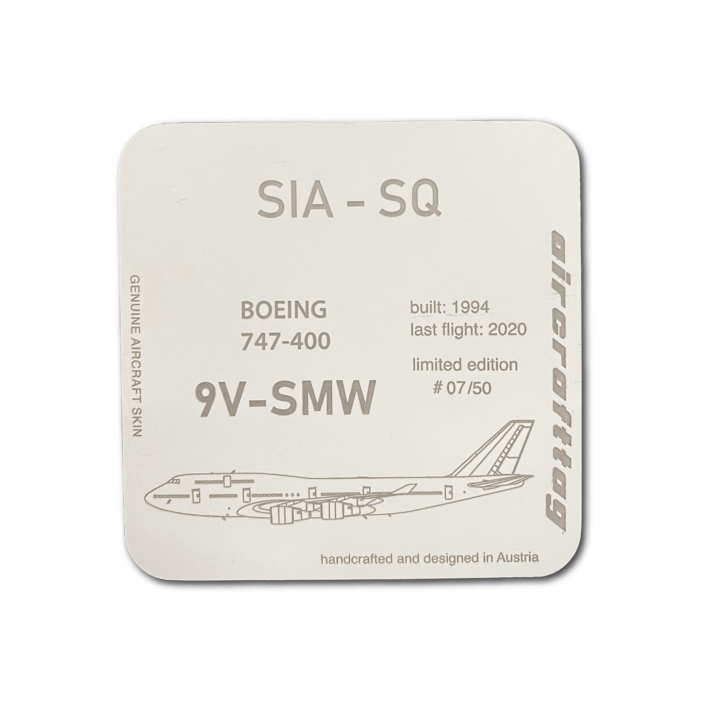 Coaster Boeing 747 - Singapore Airlines - 9V-SMW - „HISTORY COLLECTION“