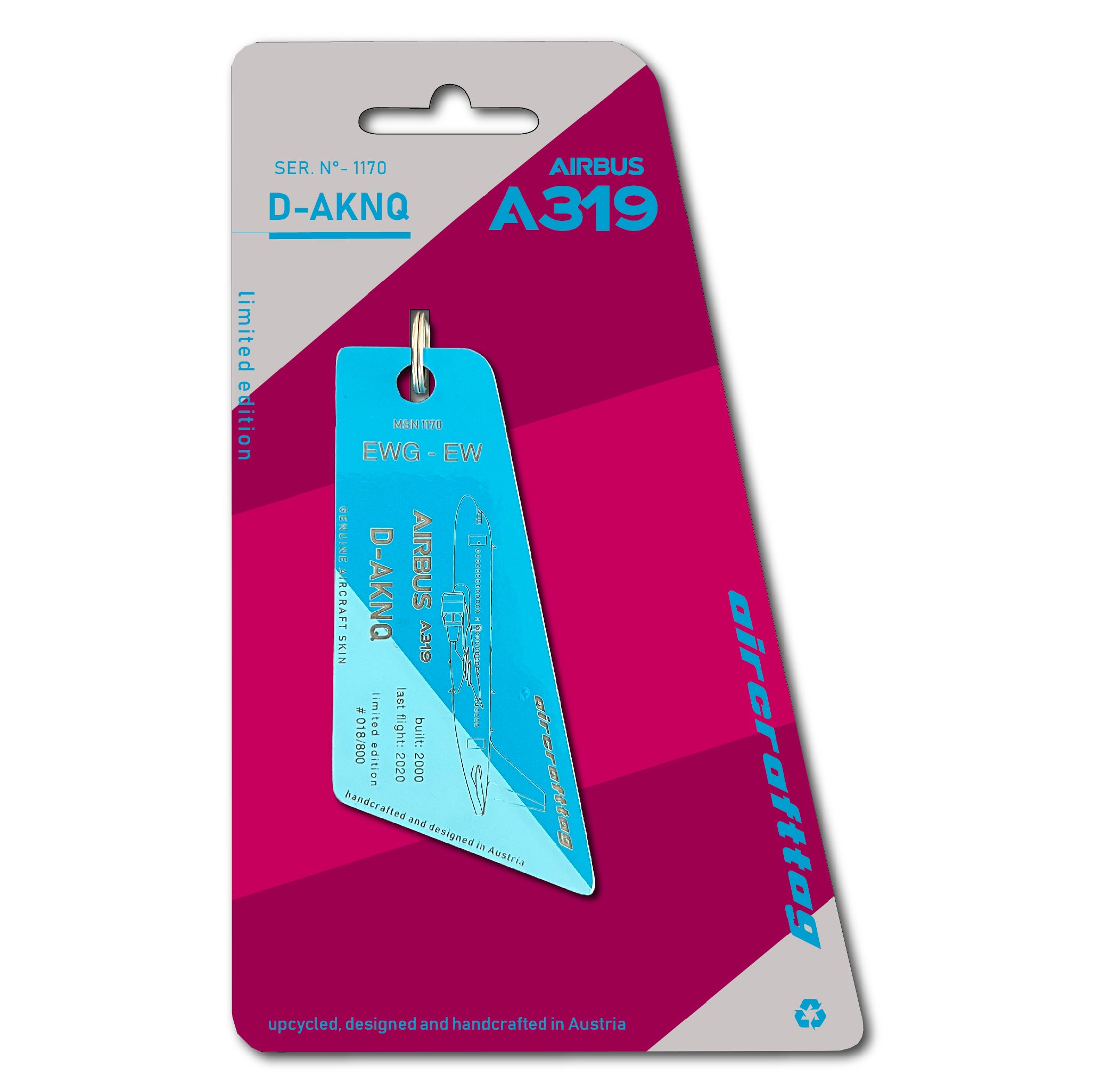 Airbus A319 - Eurowings - D-AKNQ – Aircrafttag
