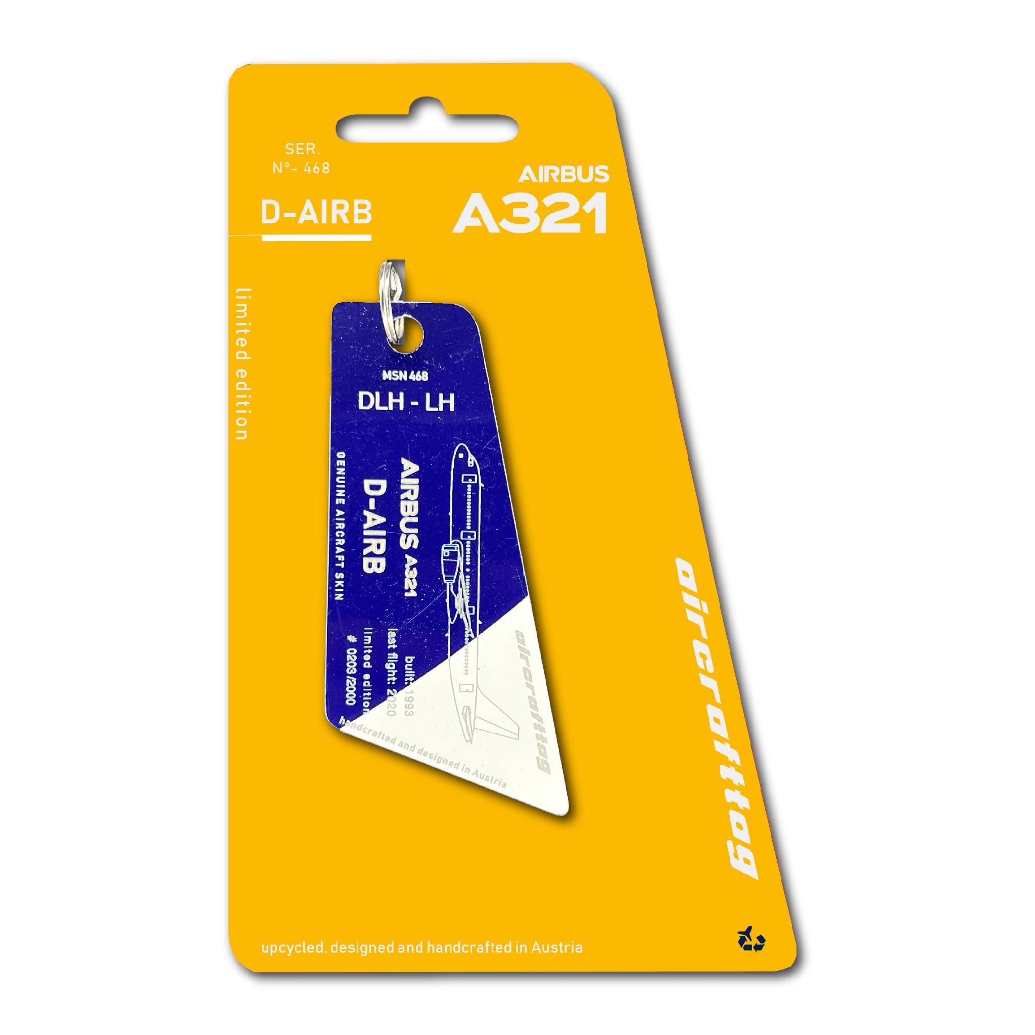 Airbus A321-100 - Lufthansa - D-AIRB – Aircrafttag