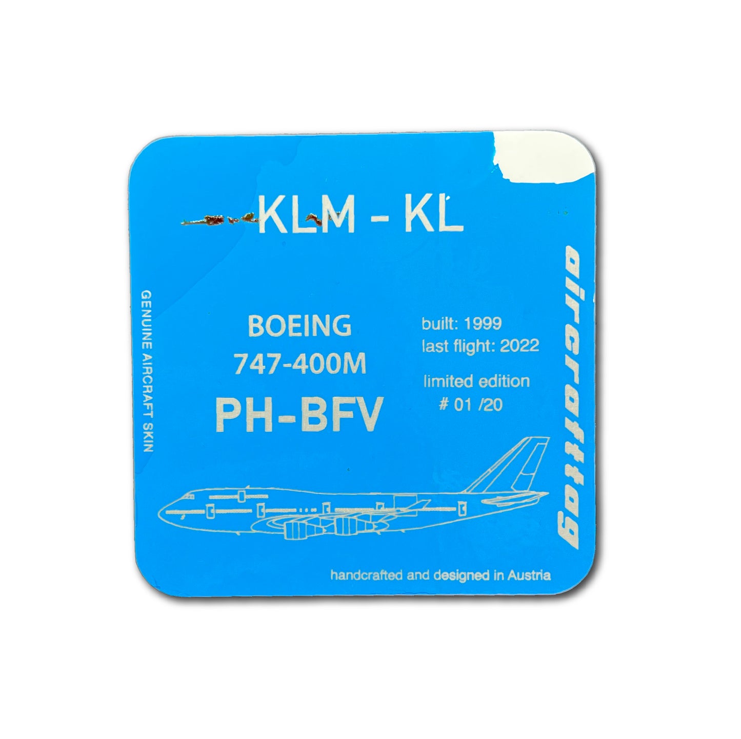 Coaster Boeing 747 - KLM - PH-BFV- „HISTORY COLLECTION“