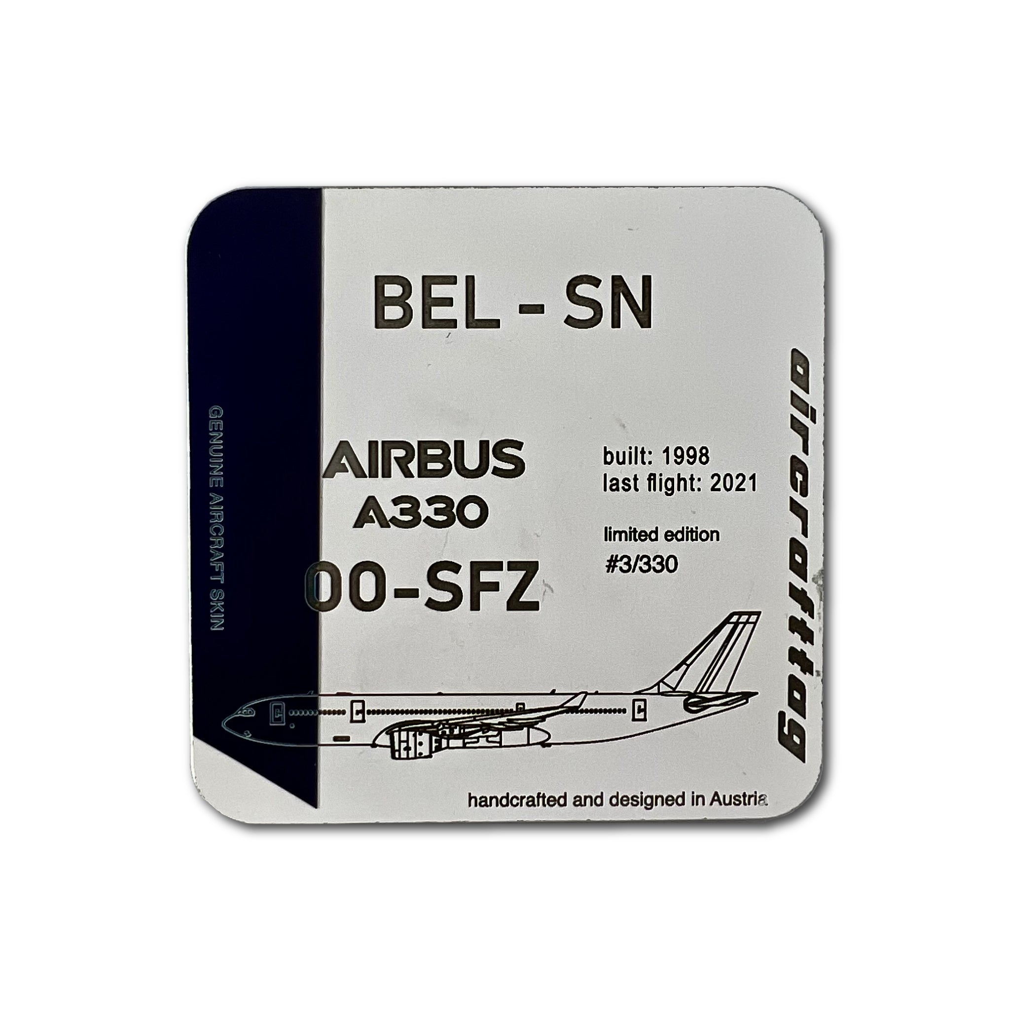Coaster - Airbus A330 - OO-SFZ - Brussels Airlines – Aircrafttag