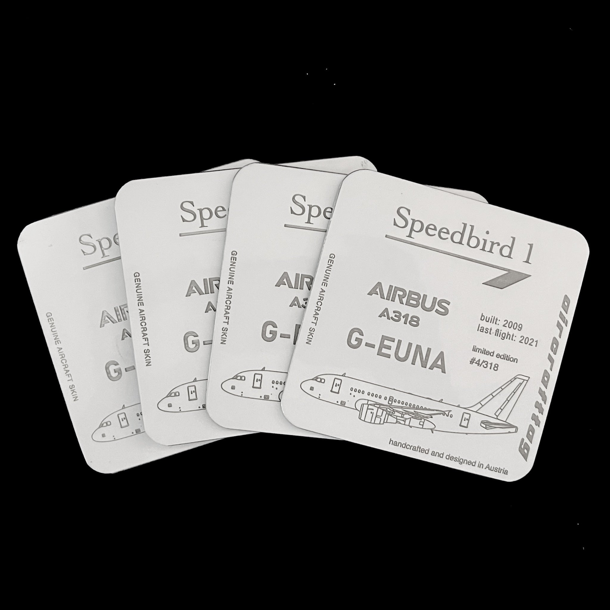 British Airways - Airbus A318 - Speedbird 1 - G-EUNA coaster