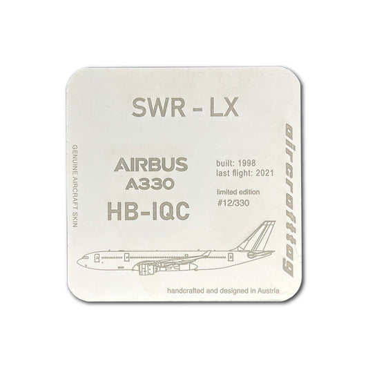 Coaster - Airbus A330 - HB-IQC  - SWISS "HISTORY COLLECTION"
