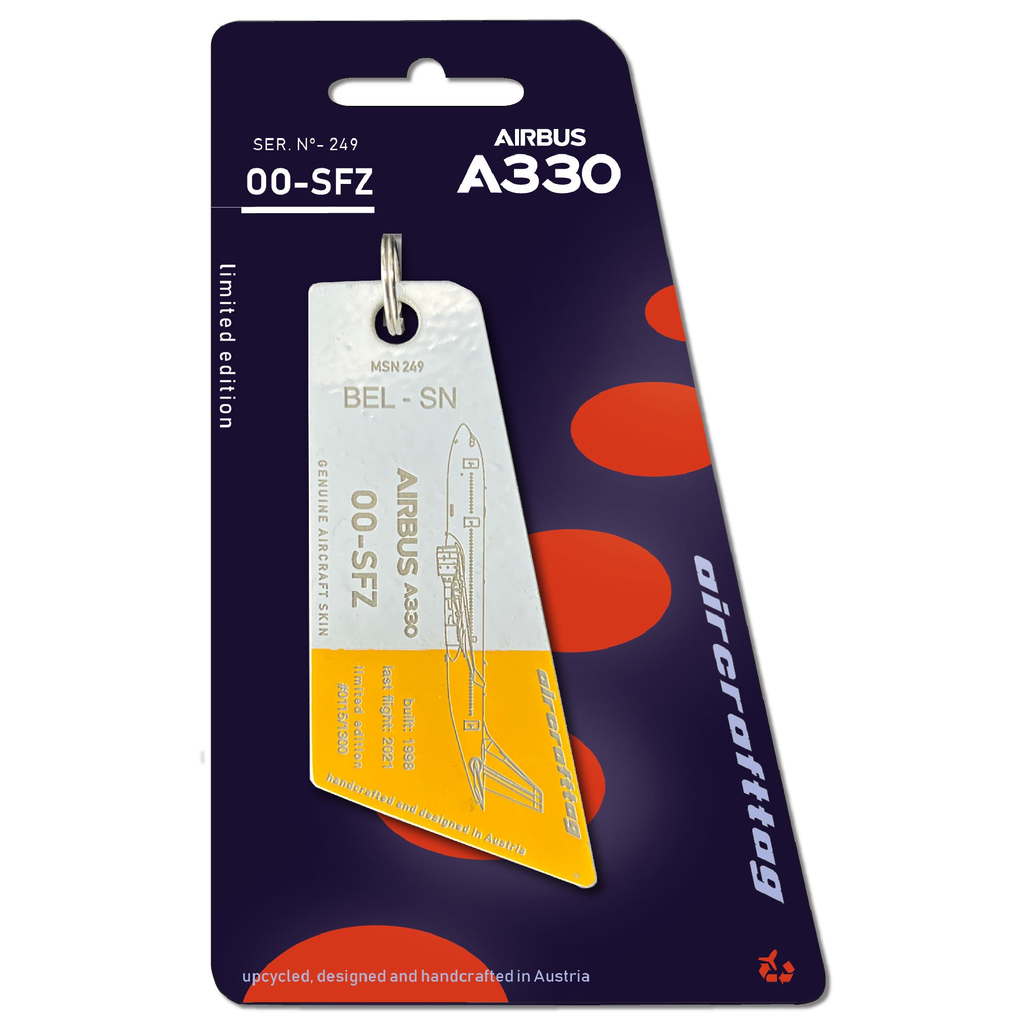 Airbus A330 OO-SFZ - Brussels Airlines aircrafttag – Aircrafttag